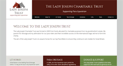 Desktop Screenshot of ladyjosephtrust.org.uk