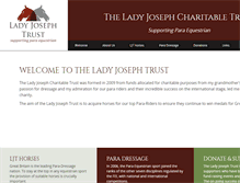 Tablet Screenshot of ladyjosephtrust.org.uk